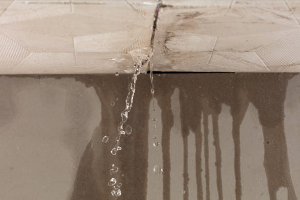 Professional Burst Pipe Cleanup technician working in Locust, NC